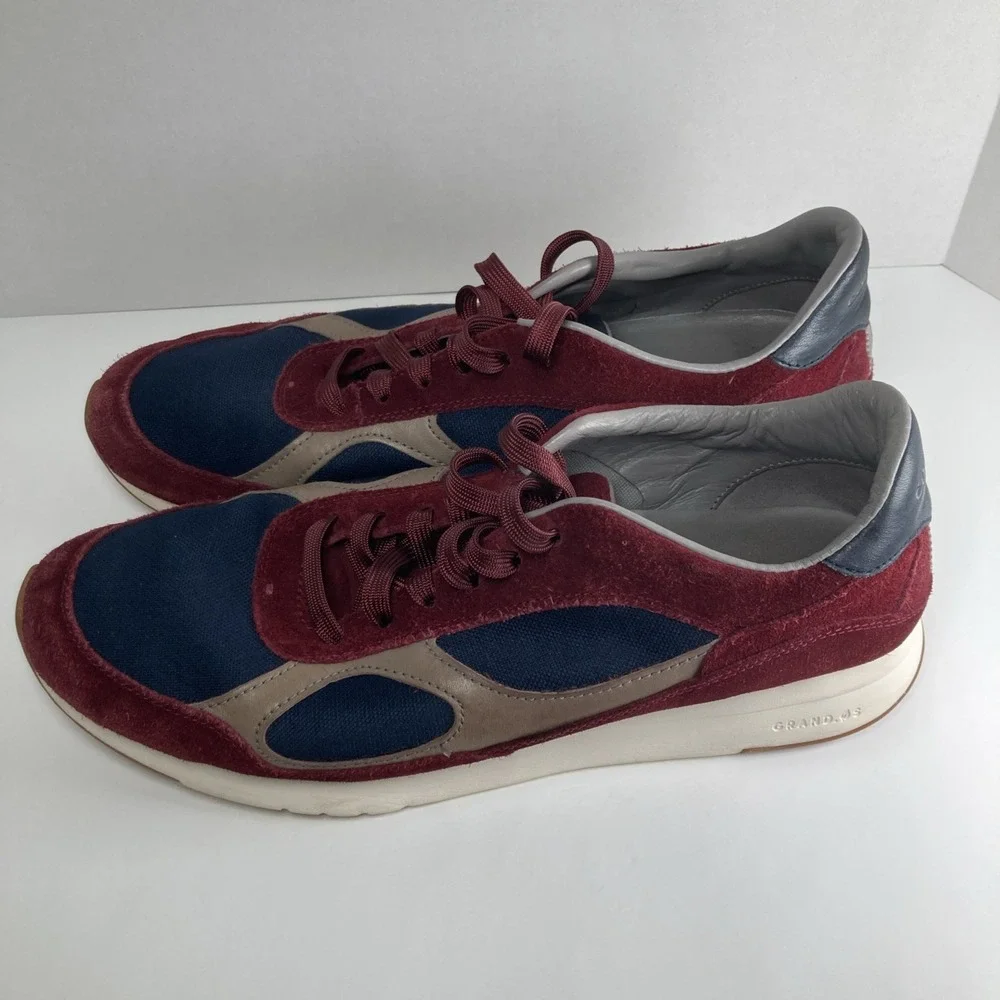 Cole Haan Grandpro Burgundy Mens Size 11.5 Classic Lace Up Running Shoes Sneaker